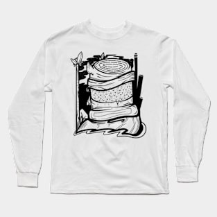 Log man illustration Long Sleeve T-Shirt